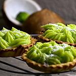 recette TARTELETTE CREME DE COCO ET LEMON CURD CITRON VERT