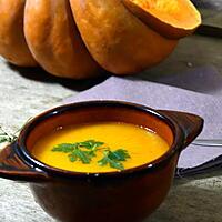 recette VELOUTE DE CITROUILLE AU CUMIN ET A LA CORIANDRE