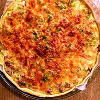 recette Quiche aux poireaux et au jambon