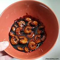 recette Crevettes au caramel