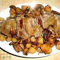 recette ROTI DE PORC A LA SARLADAISE