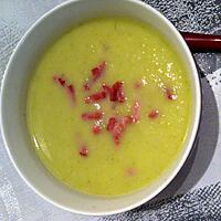 recette Velouté de fenouil au chèvre et bacon