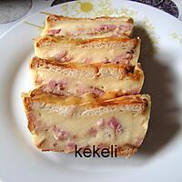 recette Croque cake lardons raclette