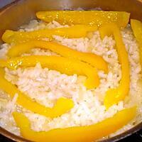 recette Risotto aux poivrons jaune