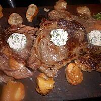 recette Entrecote beurre maitre d hotel et croutons a la moelle