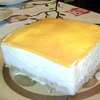 recette entremet coco et fruits jaune