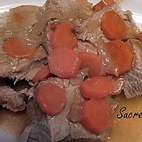 recette Rôti de veau au vin blanc et carottes