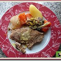 recette Rouelle de porc comme un pot au feu avec navet, carotte, poireau et pomme de terre