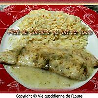 recette Filet de Cardine au lait de coco