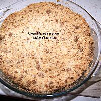 recette Crumble poires spéculoos