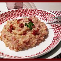 recette Risotto au Jambon et tomates séchées