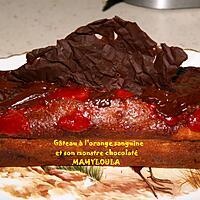 recette Gâteau à l'orange sanguine et son monstre chocolaté