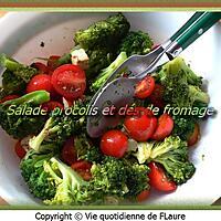 recette Salade brocolis et dés de fromage