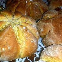 recette Pumpkin bread - Petits pains au potiron