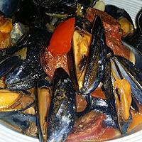 recette Moules à la tomate et au chorizo