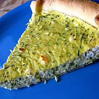 recette Tarte courgettes et féta