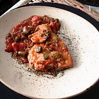 recette assiette  de thon   tomates    cornichons capres  et conserves  de thon