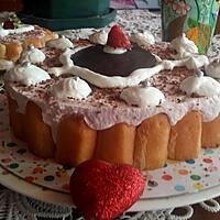 recette Charlotte aux fraises pour la St Valentin