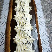 recette Tarte Chocolat Caramel beurre salé chantilly