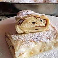 recette Crêpes fourrées au fromage blanc et raisins secs- Blynai ( Lituanie )