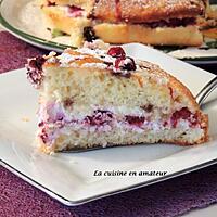 recette Gâteau rapide framboises mascarpone