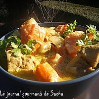 recette Curry de porc à la patate douce