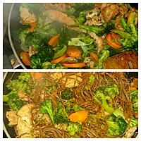 recette Poulet chop suey et nouilles soba