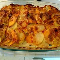 recette Gratin de pomme de terre et patate douce