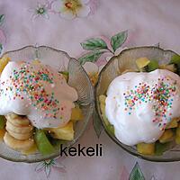 recette Salade de fruits à la crème chantilly