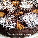 recette Gâteau chocolat poires façon brownie