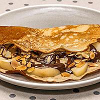 recette Crêpes poires chocolat amandes