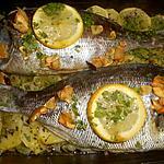 recette Dorade grise a l ail et pommes de terre(besugo al horno patatas)