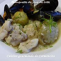 recette Blanquette de joue de lotte