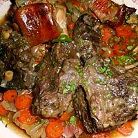 recette Daube de joue de boeuf au vin blanc