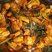 recette Porc sauté au choy-sum