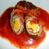 recette INVOLTINI DE VEAU A L'OEUF DUR