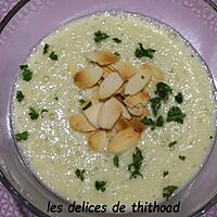 recette velouté de poireaux, navets au lait d'amande