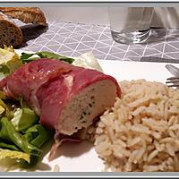 recette Mousse de Poulet Bardée de jambon de Bayonne