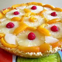 recette TARTE BRIOCHEE AUX FRUITS