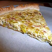 recette quiche poireaux lardons