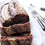 recette Cake au chocolat et banane, Bio, sans gluten, sans oeufs