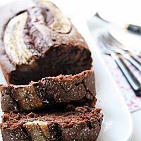 recette Cake au chocolat et banane, Bio, sans gluten, sans oeufs