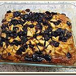 recette Pudding chômeur, sirop d'érable, pomme, canneberges séchées