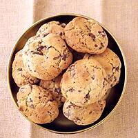 recette Cookies moelleux aux pépites de chocolat