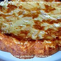 recette Gâteau pommes et mascarpone au citron vert combava ou combawa