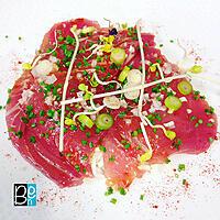 recette Un carpaccio de Thon, céleri rémoulade