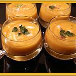 recette Soupe de potimarron à la chair de crabe