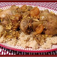 recette Tajine de poulet aux amandes et abricots