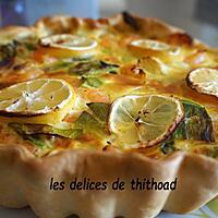 recette quiche poireaux crevettes