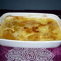 recette Gratin mangues/pêches